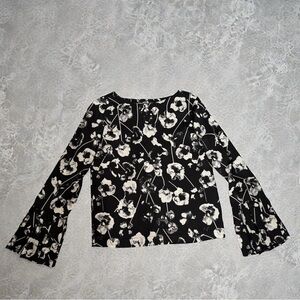 STINE GOYA Monochrome Floral Blouse